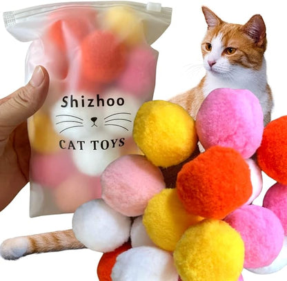 Premium Soft Pom Pom Balls for Kittens by Shizhoo