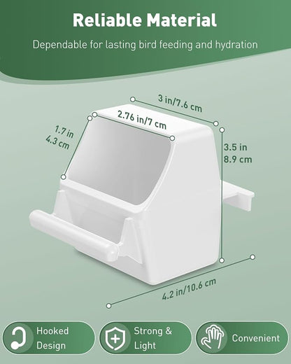 Pawfly 1 Pcs Bird Feeder Hanging Plastic Bird Cage Feeders - Image 2