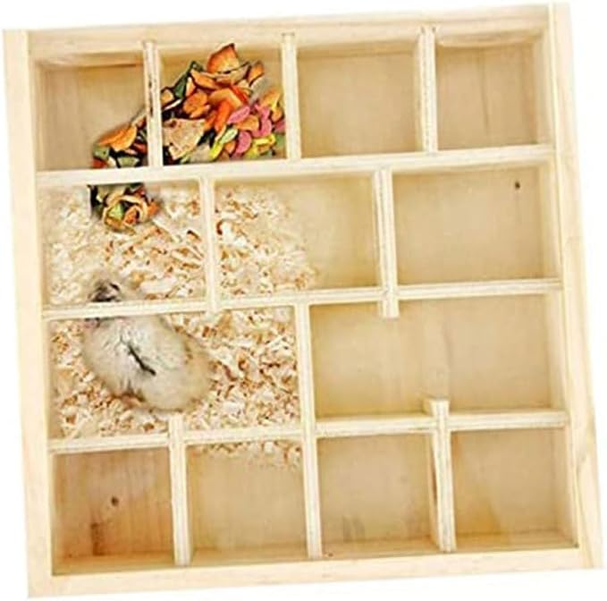 BESPORTBLE Household Hamster Maze Multi Grid Wooden Chinchilla Accessory - Image 8