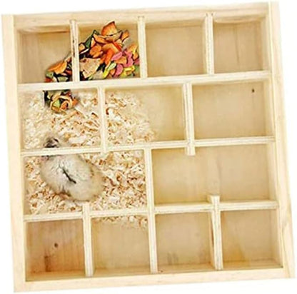 BESPORTBLE Household Hamster Maze Multi Grid Wooden Chinchilla Accessory - Image 8