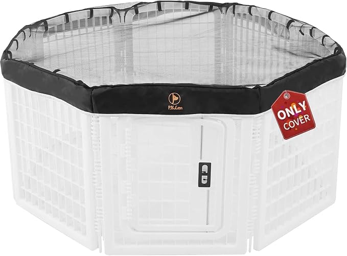 PJYuCien Dog Playpen Mesh Top Cover, Fits 24 Inch 8 Panels Regular Octagon by PJYuGienPetGarden