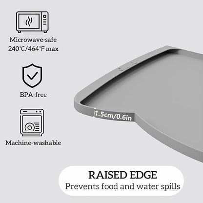 OHMO Dog Food Mat w/Residue Collection Pocket Silicone Pet Feeding Mat - Image 4