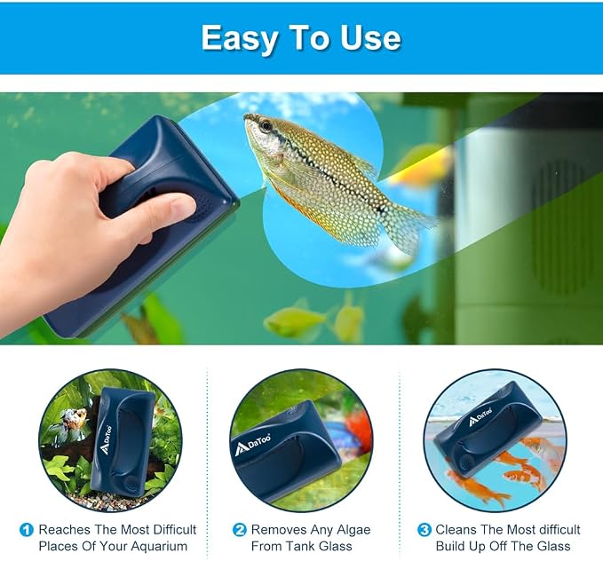 Aquarium Mini Magnetic Scrubber Scraper Small Fish Tank Cleaner Nano Glass - Image 6