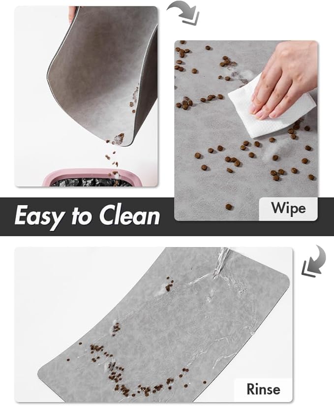 MontVoo-Absorbent Pet Feeding Mat-No Stains Pet Mat - Image 4