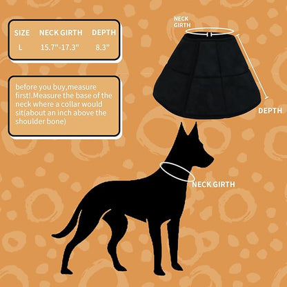 Adjustable Dog Cat Cone, Soft Recovery Cat Cone Collar, Dog Protective Collar - Image 2