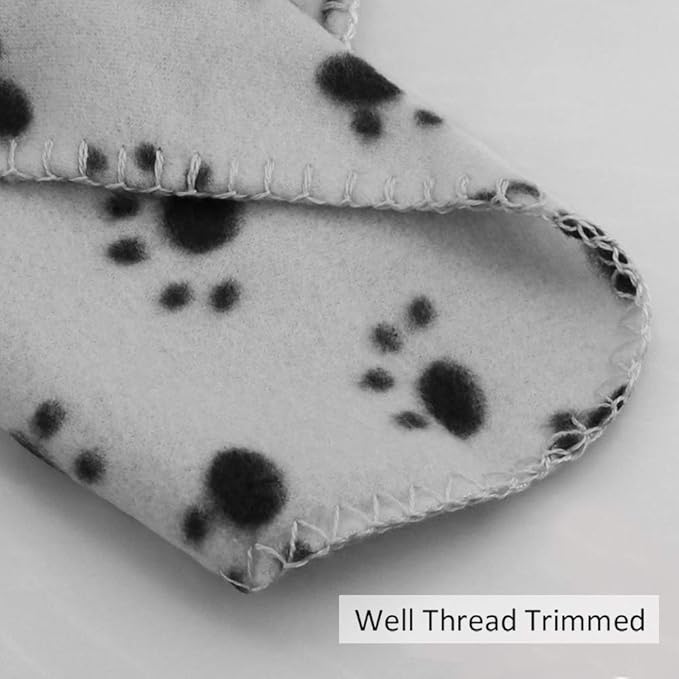 Comsmart Dog Blankets for Small Dogs, 6 Pack Puppy Blanket Cute Paw Print Pet - Image 3