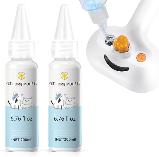 Pet Steam Brush Spray Refill for Dogs & Cats – Concentrated Waterless Shampoo by LetsFeedPetPremiumCollectio