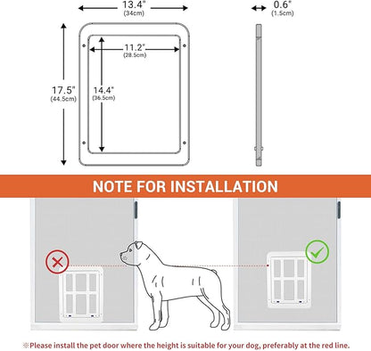 PETLESO Large Dog Door for Screen Door - Image 3