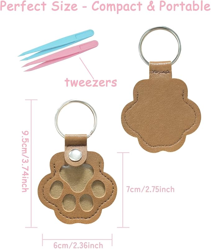 Paw Dog Hair Keychain - Image 4