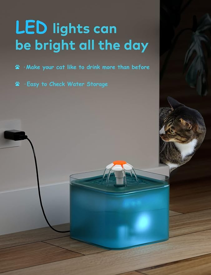 Cat Water Fountain for Drinking: Automatic Dog Bowl Dispenser - Image 7