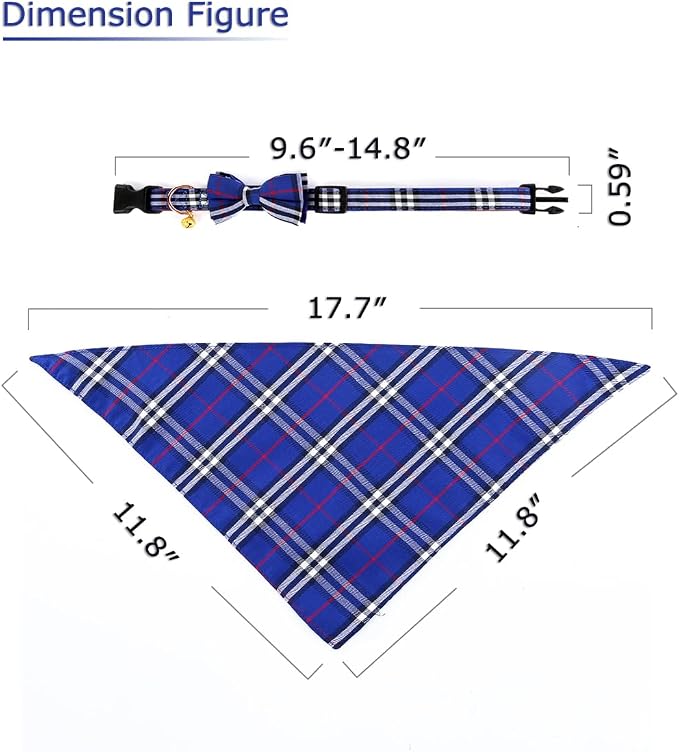 Yizepet Dog Collar with Bow Tie- Adjustable pet Collar - Image 4