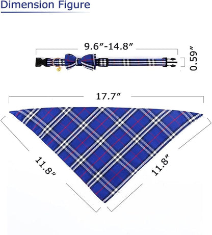 Yizepet Dog Collar with Bow Tie- Adjustable pet Collar - Image 4