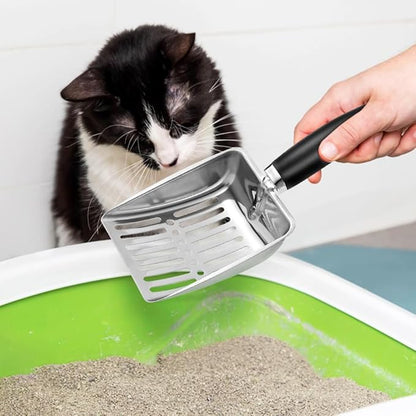 Cat Litter Scoop -Stainless Steel Cat Litter Scoop-Sturdy Mesh Scooper - Image 5