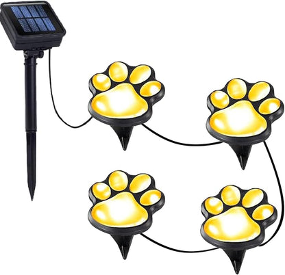 Paw Print Solar Lights by BlunemLights