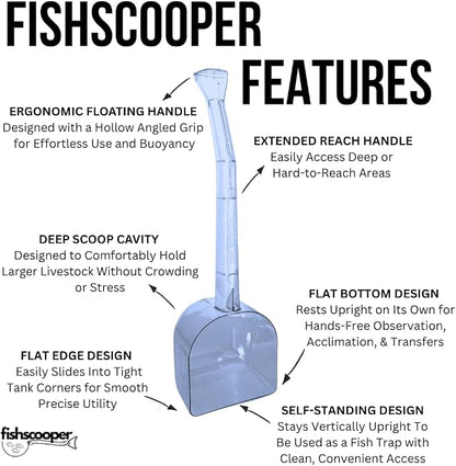 Fish Scooper, Acclimation Container, Fish Trap, Floating Fish Net, Axolotl Tank - Image 6