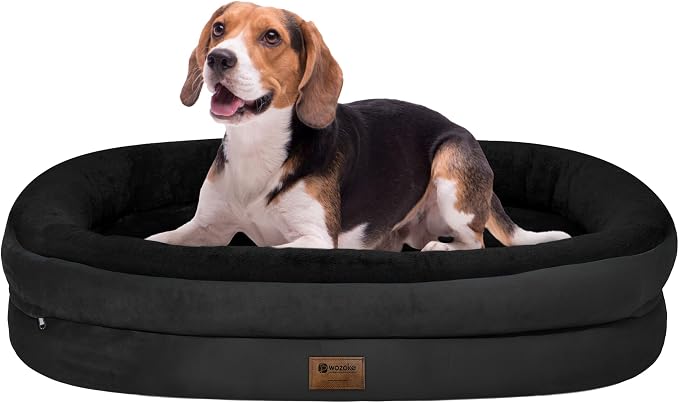 Orthopedic Washable Large Dog Bed: Memory Foam Waterproof Pet Bed by Wozoke