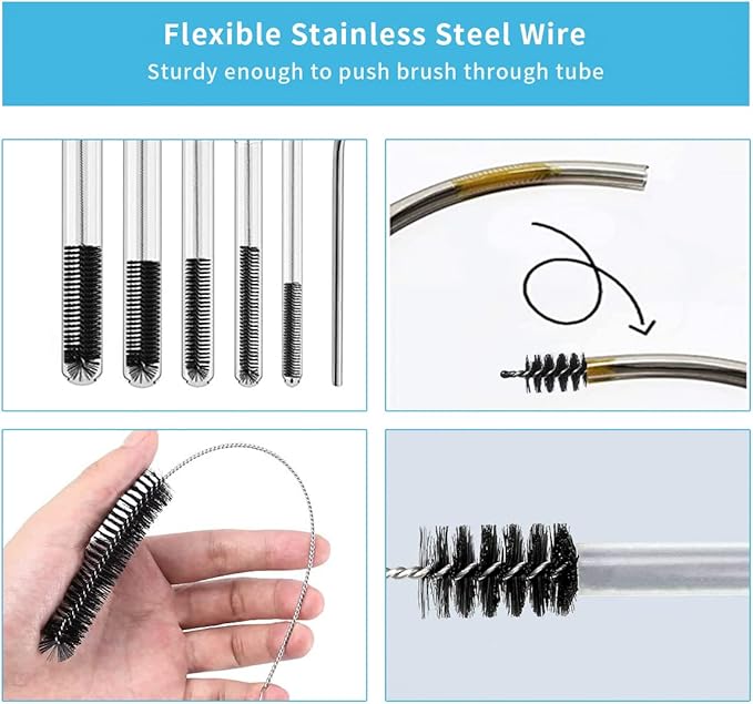 10PCS Flexible Drain Brush Straw Cleaner Brush Set, Pipe Cleaners Brush - Image 5