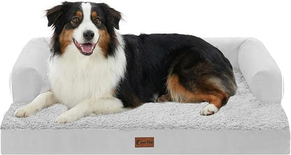 Orthopedic Dog Beds for Large Sized Dogs, Waterproof Egg Crate Foam Medium Dog by CasaPaw