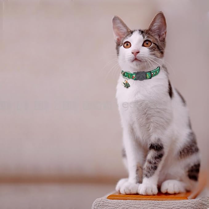 Christmas Cat Collar, Cotton 2 Pack Cat Collar - Image 7