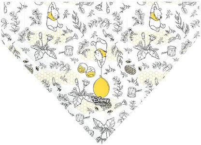 Disney Pet Bandana Winnie The Pooh Balloon Pose and Foliage Collage Slip On - Image 2