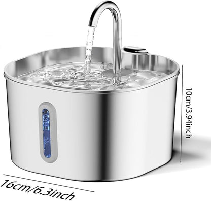 2.2L Stainless Steel Cat Water Fountain Automatic Pet Water Dispenser - Image 9