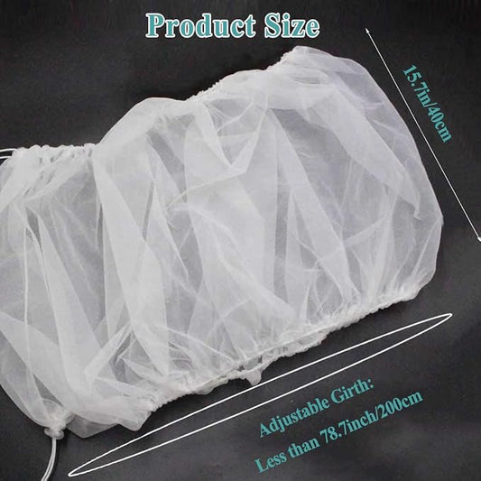 ASOCEA Bird Cage Seed Cather, Universal Adjustable Birdcage Cover Skirt Nylon - Image 2