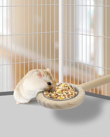 KATUMO Bird Perch Feeding Cup Birds Platform Parrot Wood Perch Stand Toy Cage - Image 7