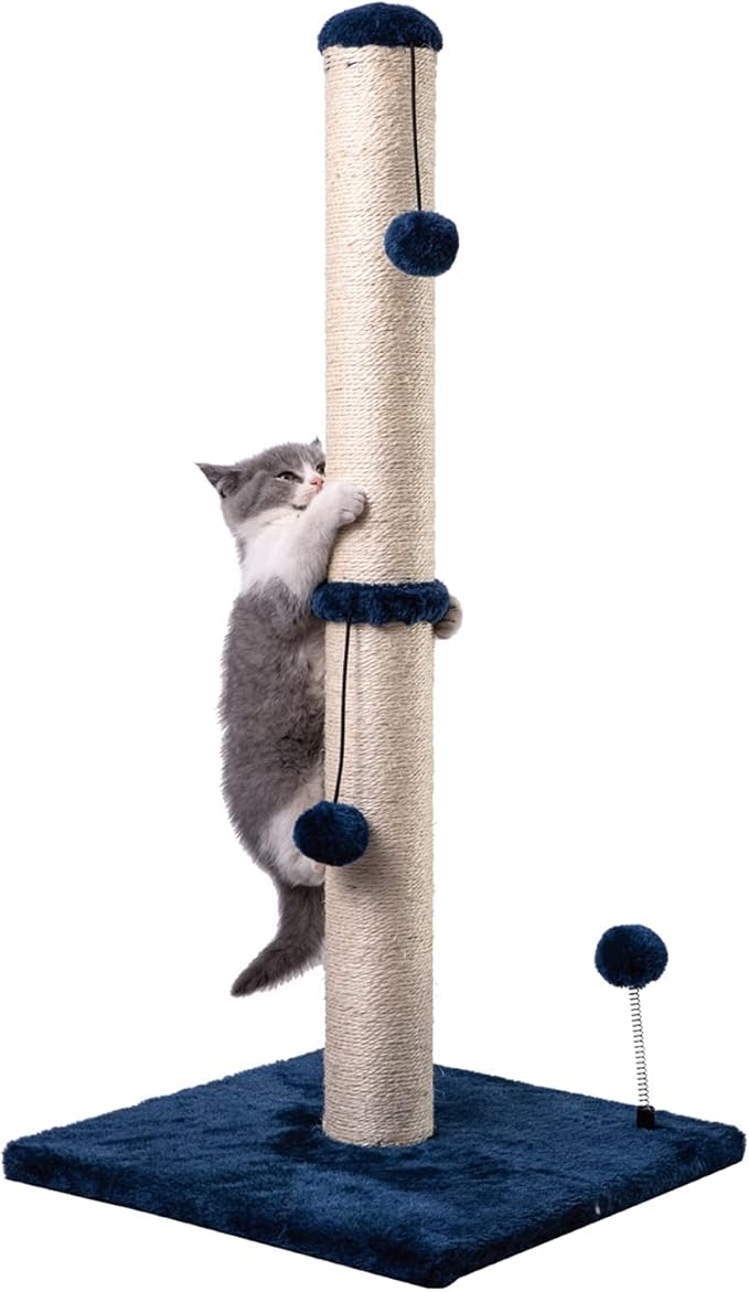 MECOOL 34“ Tall Cat Scratching Post Premium Basics Kitten Scratcher Sisal by MECOOL