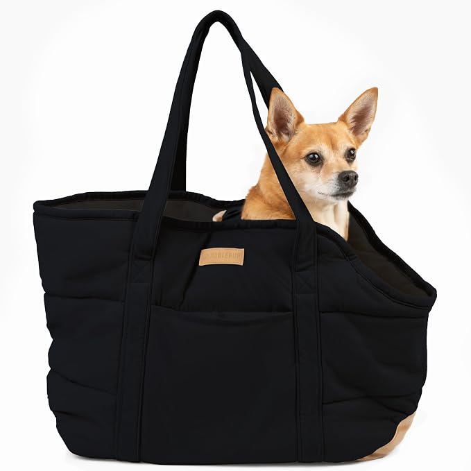 Plush Dog Purse Carrier for Small Dogs, Soft Dog Tote Bag by NoblePup