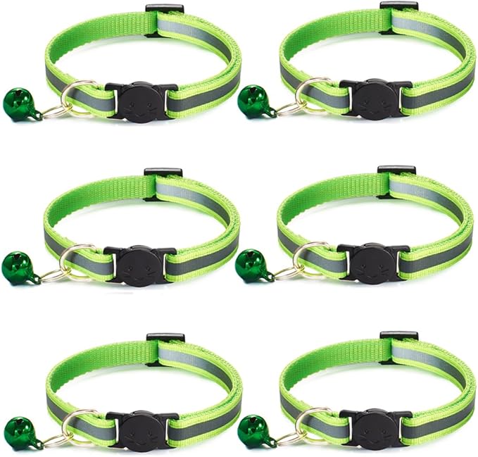 6 Pack Reflective Cat Collar by Jigichu