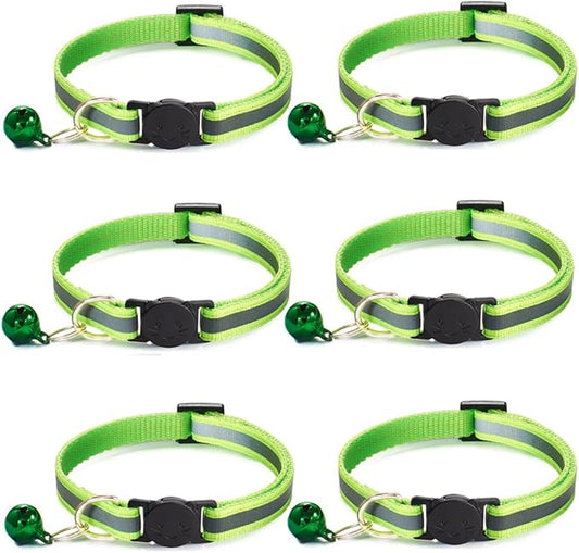 6 Pack Reflective Cat Collar by Jigichu
