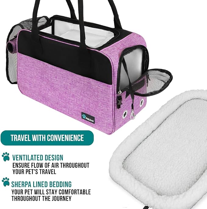 PetAmi Dog Purse Carrier for Small Dogs, Airline Approved Soft Sided Pet Carrier - Image 4