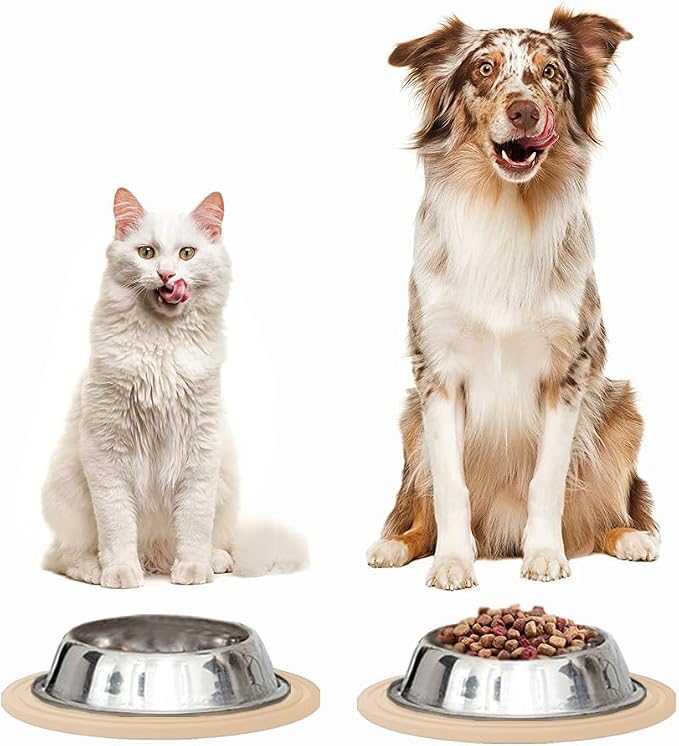 2 Pack Silicone Cat Food Mat Small, Cat Water Bowl Mat - Image 7
