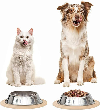 2 Pack Silicone Cat Food Mat Small, Cat Water Bowl Mat - Image 7