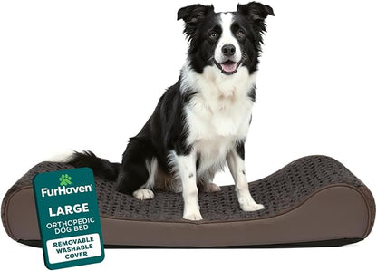 Furhaven Orthopedic Dog Bed for Large/Medium Dogs w/ Removable Washable Cover by FurHaven