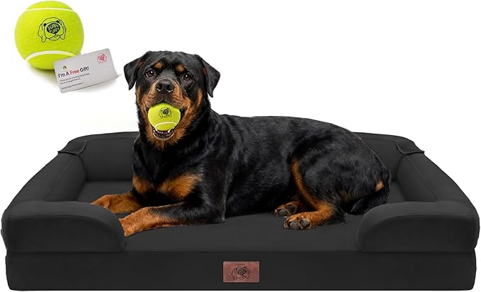 Orthopedic Dog Bed for Extra Large Dogs, XXL Waterproof Egg Crate Memory Foam by FollowSongPuppy