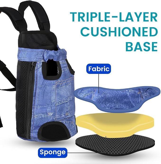 Dog Backpack Carrier, Front Pocket - Image 4