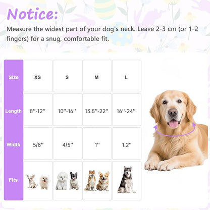 Easter Dog Collar, Spring Easter Egg Print Dog Collar - Image 2