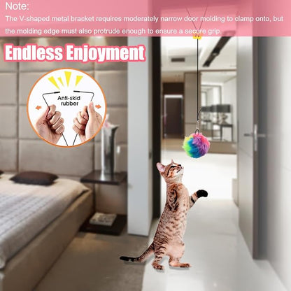Interactive Cat Toys, Independent Play Hanging Door Cat Toys - Image 5