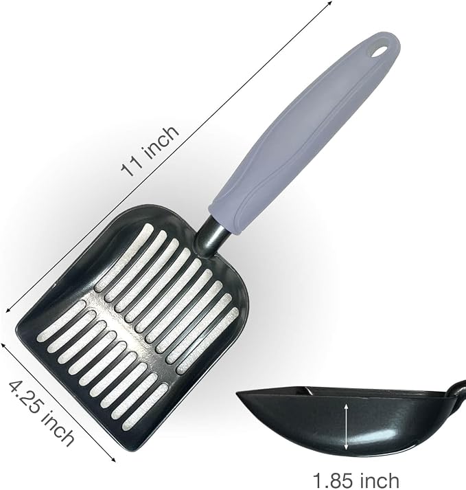 Cat Litter Scoop, Kitty Metal Scooper, Aluminum Alloy Sifter, Kitten Pooper - Image 6