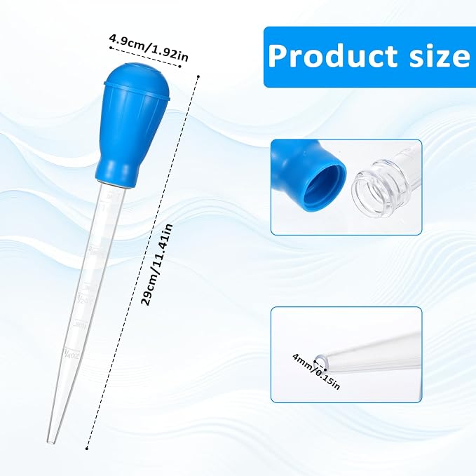 Aquarium Cleaning Dropper, 30ml Aquarium Clean Pipette Dropper, Manual Fish - Image 3