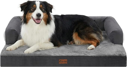 Orthopedic Dog Beds for Large Sized Dogs, Waterproof Egg Crate Foam Medium Dog by CasaPaw