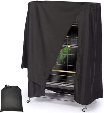 Fhiny Bird Cage Cover, 33.8”L×24”W×46.8”H Water-Proof Good Night Black-Out by Fhiny