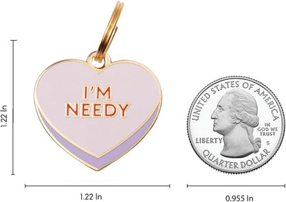 Two Tails Pet Company Personalized 'I'm Needy' Pet ID Tag & Collar Charm - Image 2