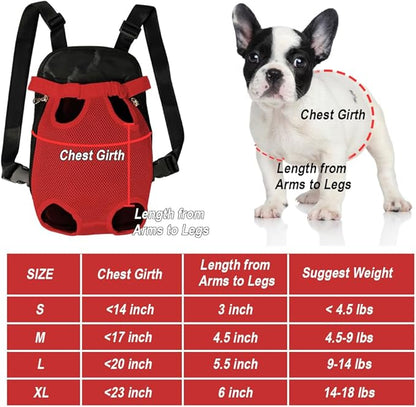 FEimaX Dog Carrier Backpack Pet Legs Out Front Cat Travel Bag, Adjustable Puppy - Image 4