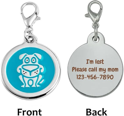 Personalized Funky Dog Design Pet ID Tags - Image 4