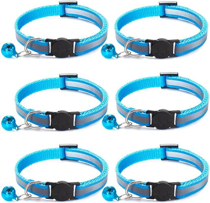 6 Pack Reflective Cat Collar by Jigichu