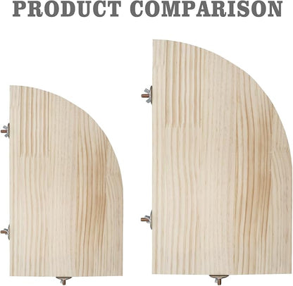 Bird Perch Stand Platform, 13.7 × 7.8 Inch Large Natural Wooden Small Animals - Image 5