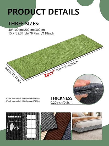 Cat Scratch Couch Furniture Protector, Adhesive Cat Scratch Pad Deterrent - Image 2