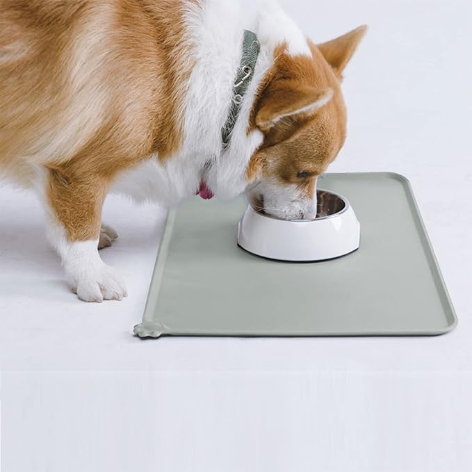 AUDWUD Silicone Waterproof Pet Feeding Mats, Anti Slip Bowl Pad, Dog Mat - Image 7